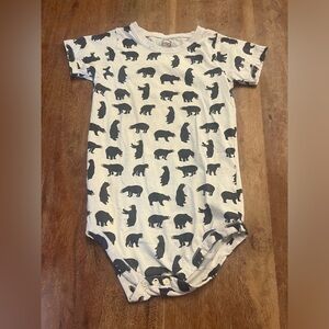 CBO SHORT‎ SLEEVE CREW NECK BODYSUIT- BEAR size 5T